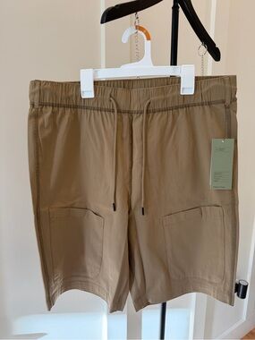 Target Men's Drawstring Cargo Shorts - Khaki #429
